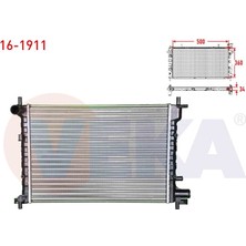 VEKA-16-1911 - Su Radyatoru Mekanık Ford Fıesta Iv 1.25i  M-T 1996-2002