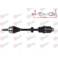 VEKA-HO-8035 - Komple Aks Sag On Uzunluk 590MM Honda Cıvıc 1.6 M-T 2005-2012