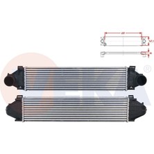 VEKA-42-4503 - Turbo Radyatoru (Intercooler) Volvo S60 Iı 2.0 T - 2.0 D - 2.4 D 2010-/ V60 D3 2010-/ XC60 2.0 T - 2.4 D 2008-