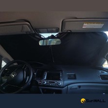 Büyük Camlı Araçlara Uyumlu Titanyum Gümüş Oto Güneşlik 142 x 90 cm