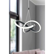 Modern Siyah Sarkıt LED Avize Beyaz Power Led'li Salon, Mutfak, Oda, Hol Aydınlatma
