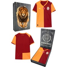 Galatasaray Orijinal 2025/26 Parçalı Yeni Sezon Forma Aslan Baskılı Hediyelik Ahşap Kutulu