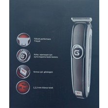 Siyah Profesyonel Saç ve Sakal Tıraş Makinesi RD-6050 T Bıçaklı