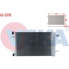 VEKA-43-3318 - Klıma Radyatoru Peugeot 308 Iı 1.6 Hdı 2014-