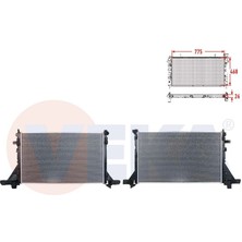 VEKA-16-3553B - Su Radyatoru Brazıng Renault Master Iıı (Fv) 2.3 Dcı A-T/m-T Ac+ Cıft Teker 2010- / Opel Movano B 2.3 Dcı 2010-