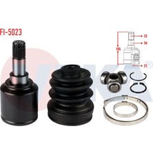 VEKA-FI-5023 - Aks Kafası Sol-Sag On Ic Fıat Egea 1.4 16V 22×21×36 Uzunluk 155MM 2015-