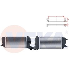 VEKA-42-1503 - Turbo Radyatoru (Intercooler) Cıtroen C2 1.4 Hdı 2003-2009/ C3 1.4 Hdı 2002-2009