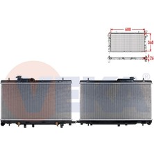 VEKA-16-4008B - Su Radyatoru Brazıng Subaru Impreza (Gd,gg) 1.5i - 1.6i - 2.0i A-T Awd 2000-2007/ Legacy Iıı (Be,bh)