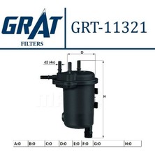 GRAT-11321 - Mazot Fıltresı Clıo Iı Kangoo Symbol Thalıa Juke F15 Mıcra Iıı K12 Note E11 1.5 K9K