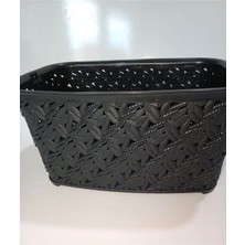Mandal Sepeti Örgü Modeli Siyah
