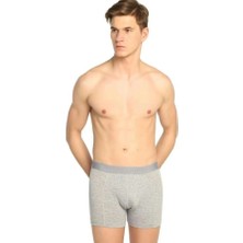 Tutku Elastan Erkek Boxer 2'li Paket Siyah-Gri