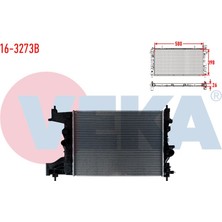 VEKA-16-3273B - Su Radyatoru Brazıng Opel Astra J 1.3 Cdtı M-T Ac+/- Kalınlık 26MM  2009-2016
