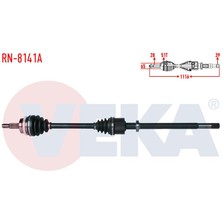VEKA-RN-8141A - Komple Aks Sag On Renault Master Iı (Fd) 2.5 Dcı Abslı 51 Dıs 28×39 Uzunluk 1116 mm 2006-2010