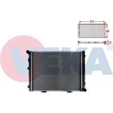 VEKA-16-2838B - Su Radyatoru Brazıng Mercedes 190 (W201) E 2.3 M-T Ac+ 1982-1993
