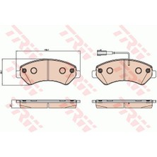 TRW-GDB2069 - Fren Balatası Ön Ducato-Jumper-Boxer 2.0d-2.3d-3.0d-Hdi 07=>