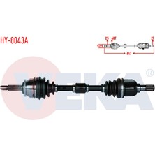 VEKA-HY-8043A - Komple Aks Sol On Hyundaı Accent Blue 1.6 Crdı M-T Abslı Abs 48 Dıs Uzunluk 647MM 2012-