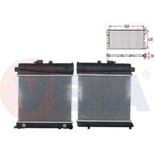 VEKA-16-2852B - Su Radyatoru Brazıng Mercedes C Serısı (W202) C 180 - C 200 A-T/m-T 1993-2000/ Clk (C208) 200 A-T/m-T 1997-2002/ E Serısı (W210) E 200 - E 230 A-T/m-T 1995-2002