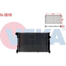 VEKA-16-2831B - Su Radyatoru Brazıng Mercedes C Class (W204) C 180 A-T Ac+/- 2007-2014