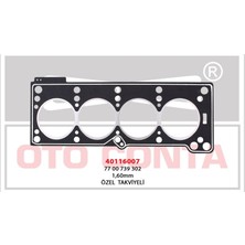 CONTA40116007 - Silindir Kapak Contası R19 Lpg'li Araçlara Özel Takviyeli 1.60MM Beyaz Yan Kanal