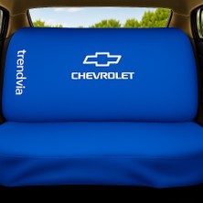 Mavi Penye Chevrolet Logolu Oto Koltuk Kılıfı – Ön ve Arka Koltuklara Uygun Servis Kılıfı Takımı