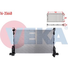 VEKA-16-3564B - Su Radyatoru Brazıng Renault Trafıc Iıı (Jg_) 1.6 Dcı M-T Ac- 115PS 2014-