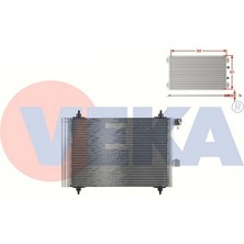 VEKA-43-3315 - Klıma Radyatoru Peugeot 407 (6d) 1.6 Hdı 2004-