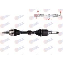 VEKA-OP-8082 - Komple Aks Sol On Uzunluk 641MM Opel Corsa E 1.4 6 A-T 2014-