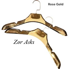 Italyan Kanca A-Kalite Rose Gold Kaplama Plastik Ceket Askısı Kıyafet Askısı