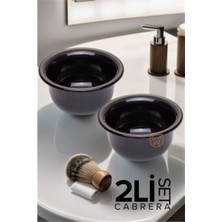 2'li Siyah Tıraş Tası Cabrera DesignPratik
