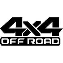 Off Road 4x4 Oto Motor Laptop Duvar Folyo Sticker 10 x 4 cm