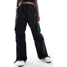 Nike Sportswear Oversized Cargo Dans Pant Kadın Oversize Kargo Cepli Dokuma Eşofman Altı Siyah