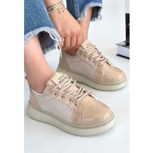 Piona Bej Rugan Bağcıklı Spor Ayakkabı