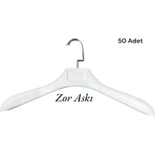 Beyaz  Plastik Askı Ceket Elbise Askısı Kıyafet Askısı Gömlek Askısı