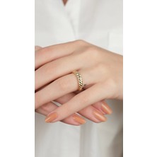 14 Ayar Altın Burgulu Sade Yüzük 857