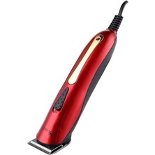 Kırmızı Tam Takım Elektrikli Saç ve Tıraş Makinesi, Şarjlı Olmayan Güçlü Model
