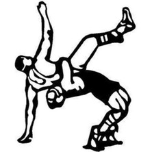 Güreşçiler (Oto-Motor-Laptop-Duvar-Dekor) 10 x 12 cm