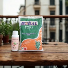 Tat & Aroma Sebze ve Meyve Bitki Besini ve Organik Mineralli Doğal Bitki Toprağı Torf 2'li Set