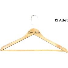 Elit Class 45 cm Italyan Kanca Ceket Askısı Buluz Askısı Elbise Askısı Ahşap Askı