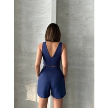 Şortlu Keten Takım S255014