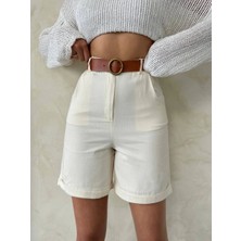 Gabardin Kumaş Şort