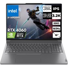 Lenovo Thinkbook 16P G5 Irx I9-14900HX 48  GB 512 GB SSD  8gb RTX4060 16" 165Hz 3.2k Freedos Taşınabilir Bilgisayar 21N50024TRAT22