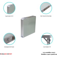 MODULBOX KATLANABİLİR, AYARLANABİLİR ALÜMİNYUM 60X120, 4 TABURE, KAMP MASA TAKIMI, PİKNİK MASA TAKIMI