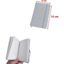 Paras Ticaret 80 Yaprak Çizgili A6 Not Defteri Lastikli 5 Orta​ Küçük Bloknot (Ebat: 14 cm x 9 Cm)