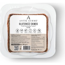 Antik Gurme %100 Karabuğday Ekmeği Cevizli Glutensiz, Katkısız, Yüksek lifli, Vegan fermente Dilimlenmiş DOĞAL EKMEK 340 GR