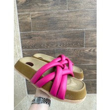 Tenda Fuşya Cilt Terlik