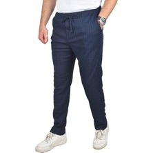 Deepsea Rahat Kesim Örme Kumaş Beli Lastikli Ince Spor Pantolon 2502216