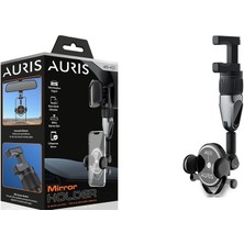 ARS-H13 Iç Ayna Uyumlu Tek Tuş Otomatik Kitleme Araç Içi Telefon Tutucu Tüm Telefon&araçlara Uyumlu