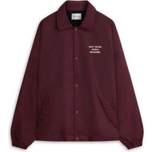 Su Geçirmez La Veste Polaire Slogan Yaka Fleece Ceket - Rahat ve Şık