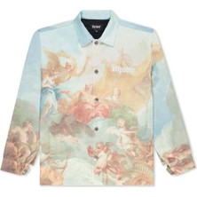 Heavens Waiting Button Up Ceket - Çok Renkli, Polyester ve Pamuk Karışımı, Konforlu Fit