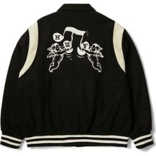 Song Varsity Jacket - Polyester-Wool 50/50 Tasarım, Şık Dikişler ve Konfor